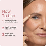 Brow Duo Pencil: Concealer & Highlighter