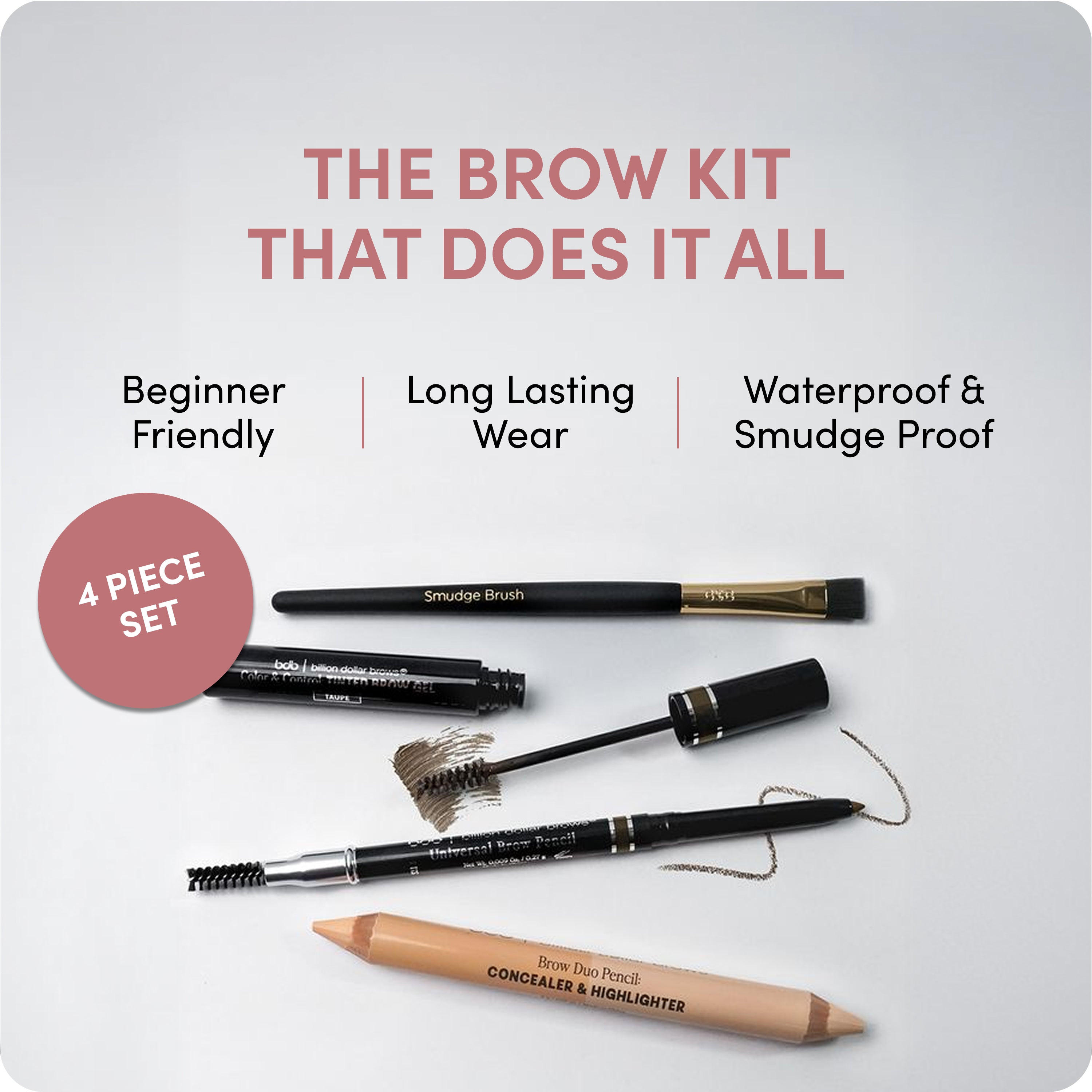 Billion Dollar Beauty Best Sellers Universal Brow Kit - 3 Piece