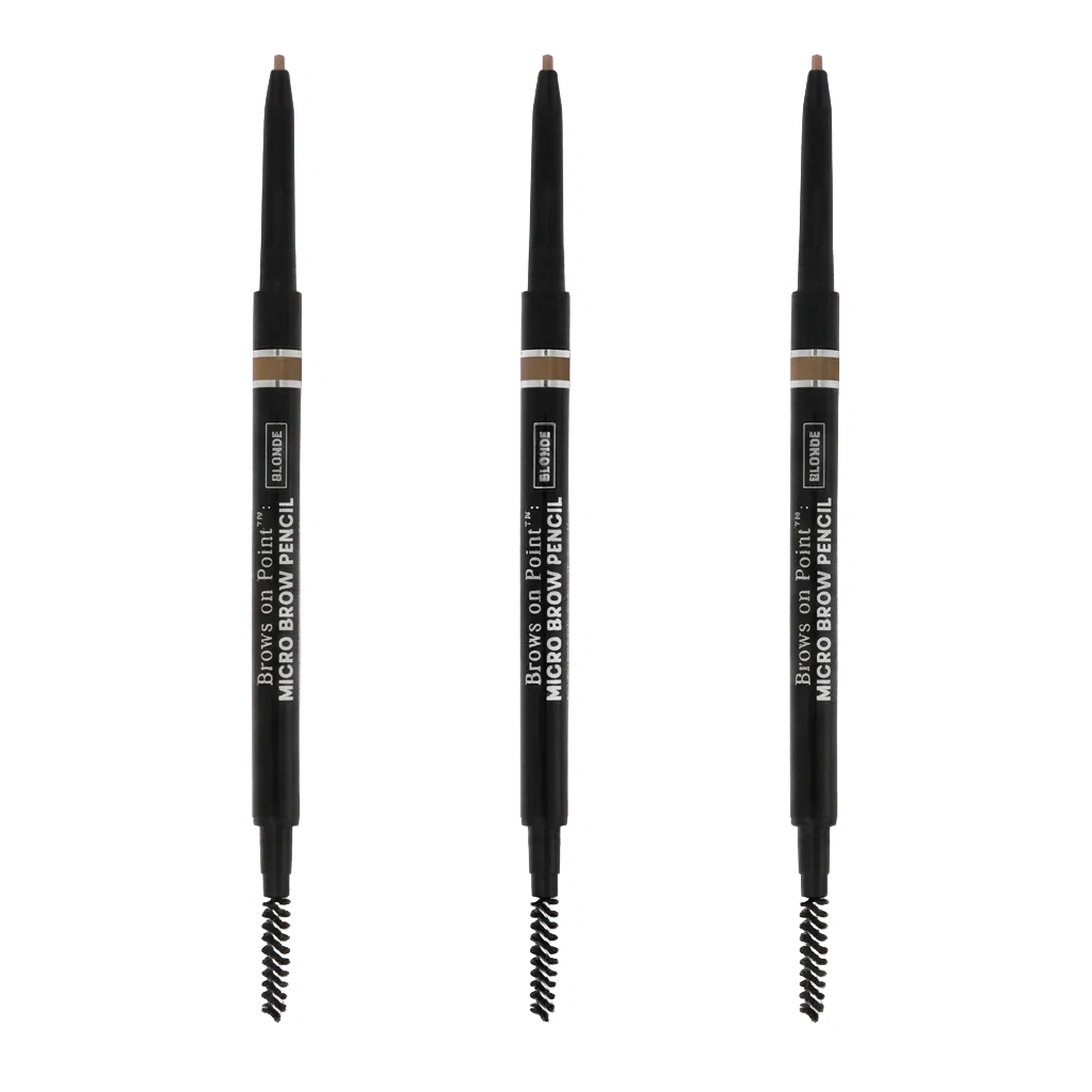 Brows On Point Micro Brow Pencil Blonde 3-Pack